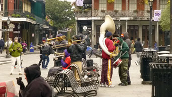 New Orleans - hier spielt die Musik den ganzen Tag - auch bei Regen