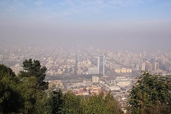 Cerro San Cristobal - Aussicht auf Santiago