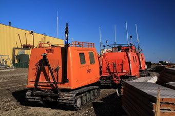 Grosse Arbeitsmaschinen, Prudhoe-Bay, Alaska