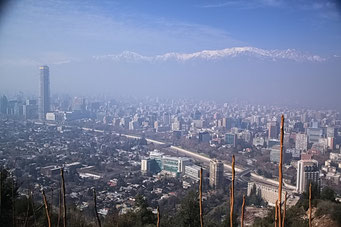 Cerro San Cristobal - Aussicht auf Santiago