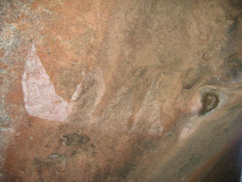 Höhlenmalerei der San (Segelschiff der ersten Eroberer)