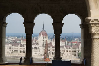 Aussicht von Buda auf Pest