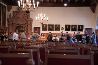 Probenbesuch beim Gewandhaus Orchester - Steffi spielt