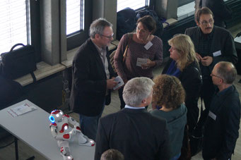 Pitch "Projekt H.E.A.R.T mit Roboter Nao" von Prof. Dr. Jürgen Handke (Philipps-Universität Marburg) | Social Talk 2017 © Sabine Schlitt, EKKW