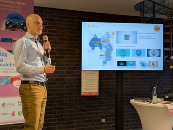 Michael Congdon (ENTEGA) auf dem Tag der Nachhaltigkeit 2025. | Foto: IZGS