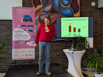 Martin Huth (Transition Town) auf dem Tag der Nachhaltigkeit 2025. | Foto: IZGS