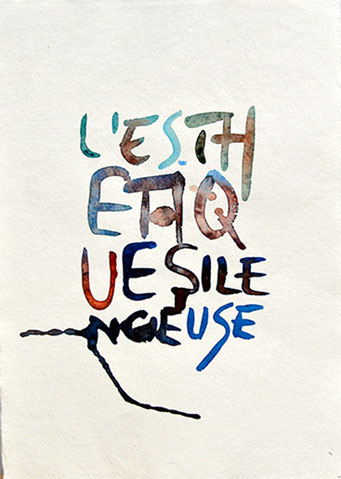 "L'Esthétique silencieuse" -21cm x 29,7cm - FESTOR Astrid © 2021