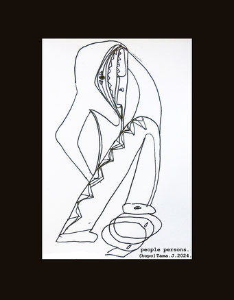 people persons. (kopo)Tama.J.2024. pen on paper. https://kopotama.jimdofree.com https://www.instagram.com/tama_the_drama/ #kopoTama @kopoTama #abstract #magic #artist #wealth #gallery  #painting  #@  #illustration #artexhibition   #art