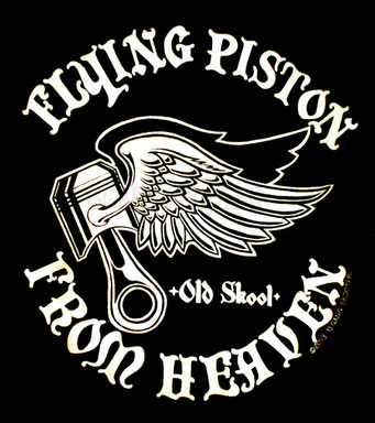 FLYING PISTON Tee(Black)/フライングピストンＴシャツ黒