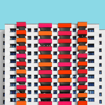 completely rectangular - Berlin colorful facades modern architecture photography 