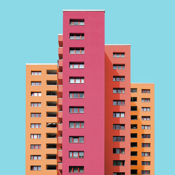 High-rise - Berlin colorful facades modern architecture photography 