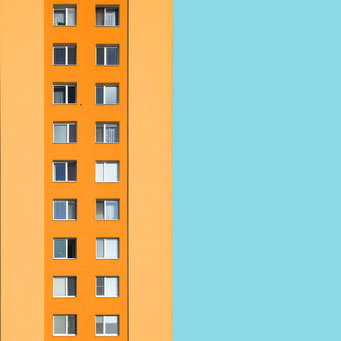Pastel - Bratislava colorful facades modern architecture photography 