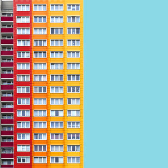 Just some rectangles - Berlin colorful facades modern architecture photography 