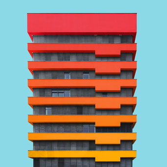 Just an office block - Berlin colorful facades modern architecture photography 