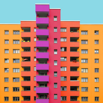 strictly right-angled - Berlin colorful facades modern architecture photography 