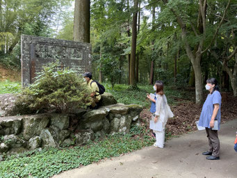 神戸乃神社の３つの慰霊碑。日清戦争、日露戦争、１５年戦争で亡くなった方を追悼しています。