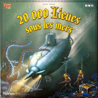 20000 lieues sous les mers, édité par University Games, basé sur le roman de Jules Verne