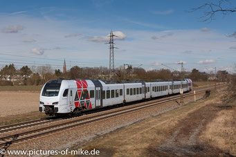 429 009 am 5.3.2018 bei Graben-Neudorf als 4475 Mainz-Hbf. - Karlsruhe-Hbf.