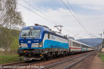 15.4.2018 in Krippen mit EC 172 Budapest-Nyugati - Hamburg-Altona