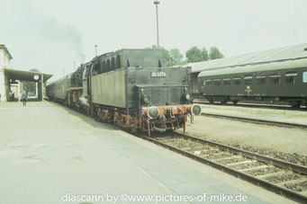 Beim wegsetzen des Zuges im Bahnhof Pirna.