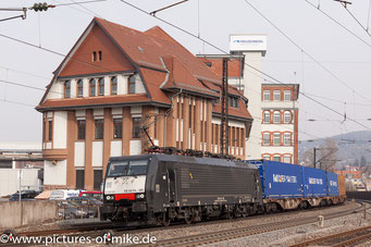 MRCE 189 109 am 6.3.2018 in Weinheim / Bergstraße (für SBB-Cargo)