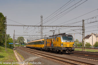 29.4.2018 in Praha-Liben mit RJ 1033 Praha hl.n. - Wien-Hbf.
