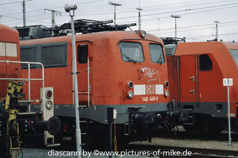 140 440 am 23.3.2008 abgestellt in Mannheim-Rangierbahnhof