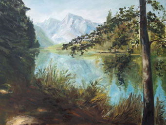 Blick auf den See II,Öl_Lwd.60x80cm