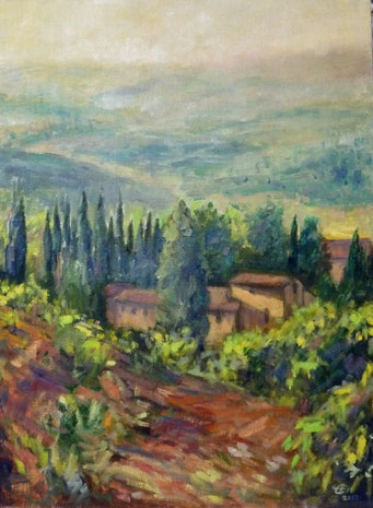 Spring In Tuskany, Öl_Lwd.60x80cm
