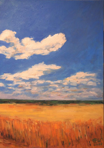 Hochsommer, Heat Of The Summer  Öl_lwd.50x70cm