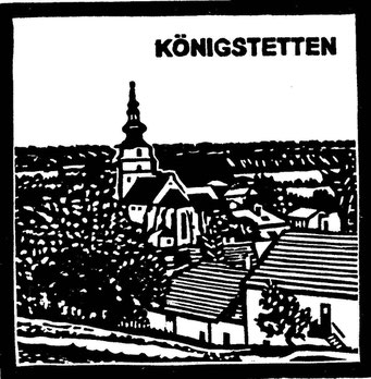 Blick über Königstetten mit dem höchsten Kirchenturm im Tullnerfeld (56 Meter).
