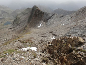 Presque sur la crête du Vallibierna
