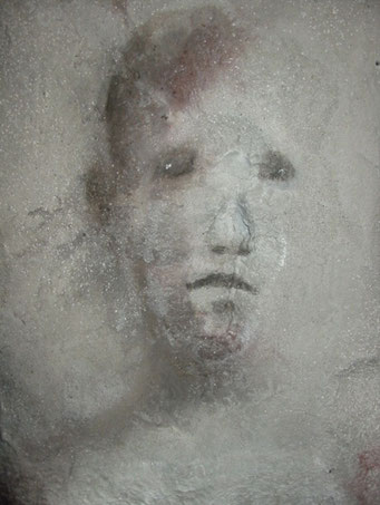 Stèles - sculptures en béton - 2003-2004