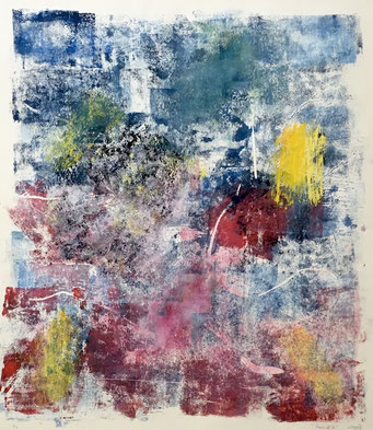 Vernal I-Monotype, 47x42 cm