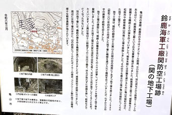 ２４年３月に亀山市が説明板を設置されました。