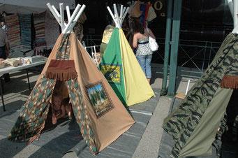 ヘイマートで見た先住民のテント