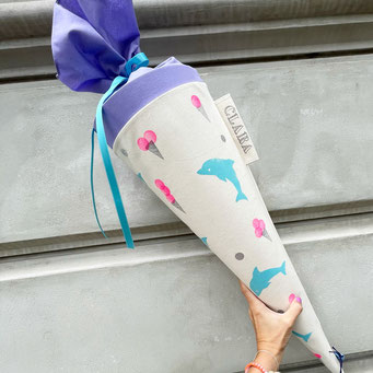 Schultüte Delfin