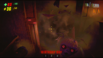 Birthday boy attacking