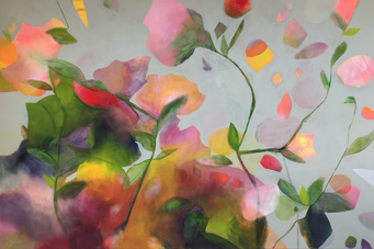 "hidden colors", 100x150, Mischtechnik auf Leinwand