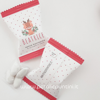 BUSTINE BOMBONIERE SEGNAPOSTO CONFETTATA SWEET TABLE CONFETTI BATTESIMO COMPLEANNO NASCITA