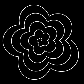Transformation Archimed. Spirale, m=5,q=-1,p=1