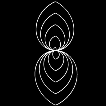 Transformation Archimed. Spirale, m=2,q=100,p=-100