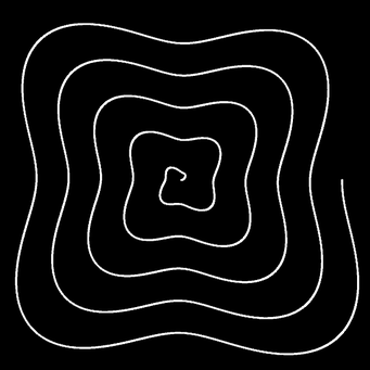 Transformation Archimed. Spirale, m=4,q=1,p=3