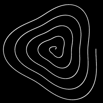 Transformation Archimed. Spirale, m=3,q=1,p=3