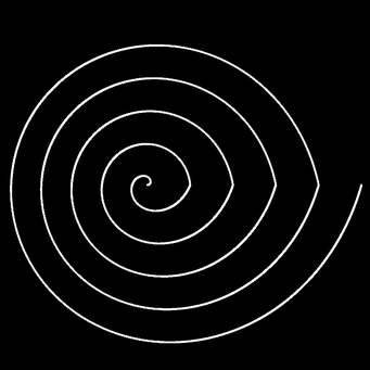 Transformation Archimed. Spirale, m=1,q=1,p=1