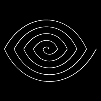 Transformation Archimed. Spirale, m=2,q=1,p=1