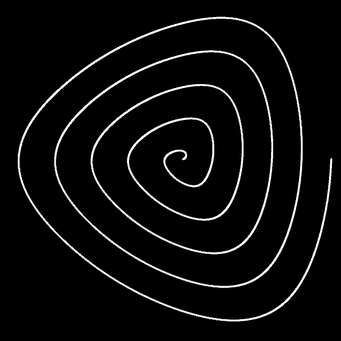 Transformation Archimed. Spirale, m=3,q=5,p=5
