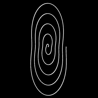 Transformation Archimed. Spirale, m=2,q=1,p=5