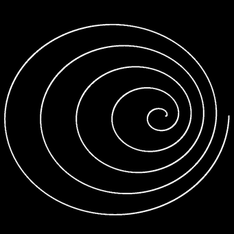 Transformation Archimed. Spirale, m=1,q=1,p=5