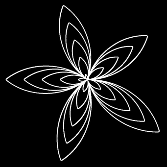 Transformation Archimed. Spirale, m=5,q=100,p=-100